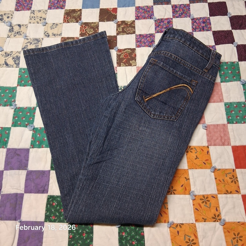 Zana Di Flare Jeans Womens Size 3 Blue Vintage‎ Y2K Style